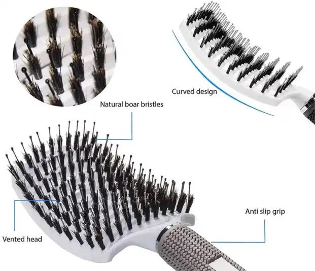 Boar Bristle Hair Extension Brush